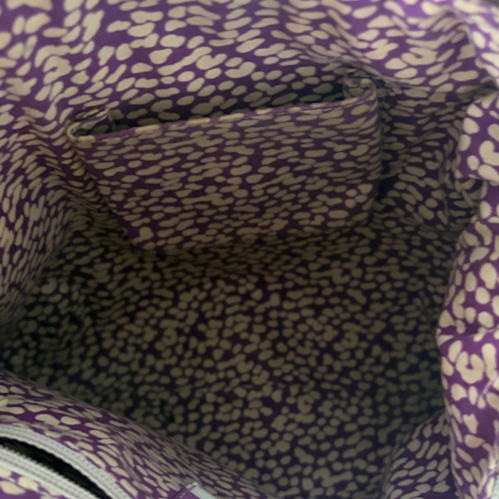 Fossil Crossbody Bag with Bird Design - Brown and Gray and Purple - Picture 14 of 15